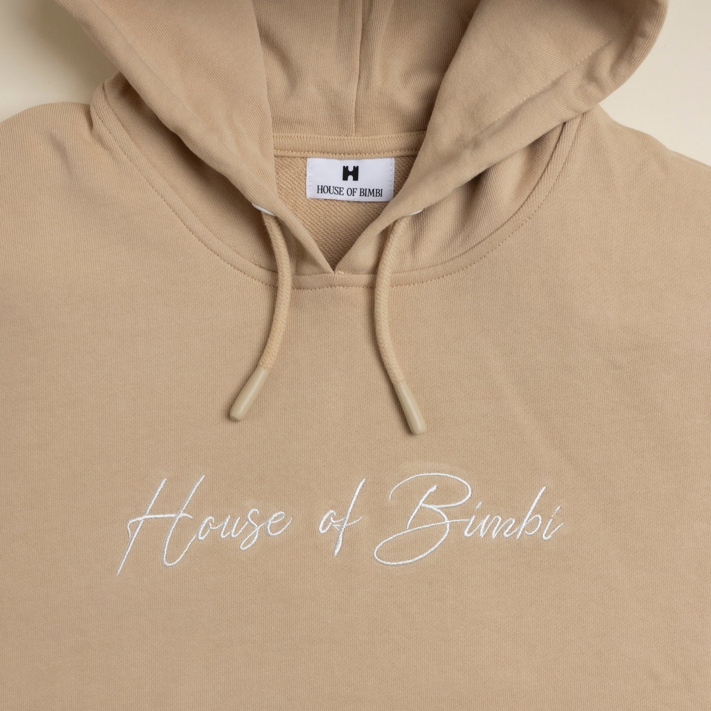 Kids Short Sleeve Hoody Fawn Close up