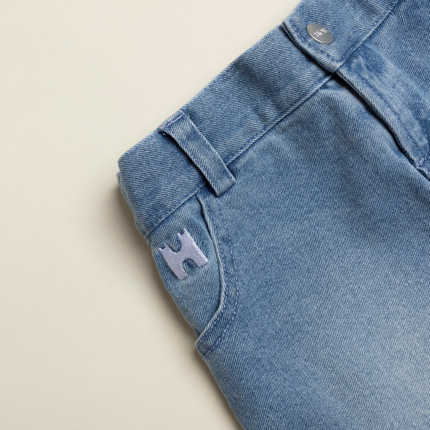 Kids Denim Skirt Side Close up