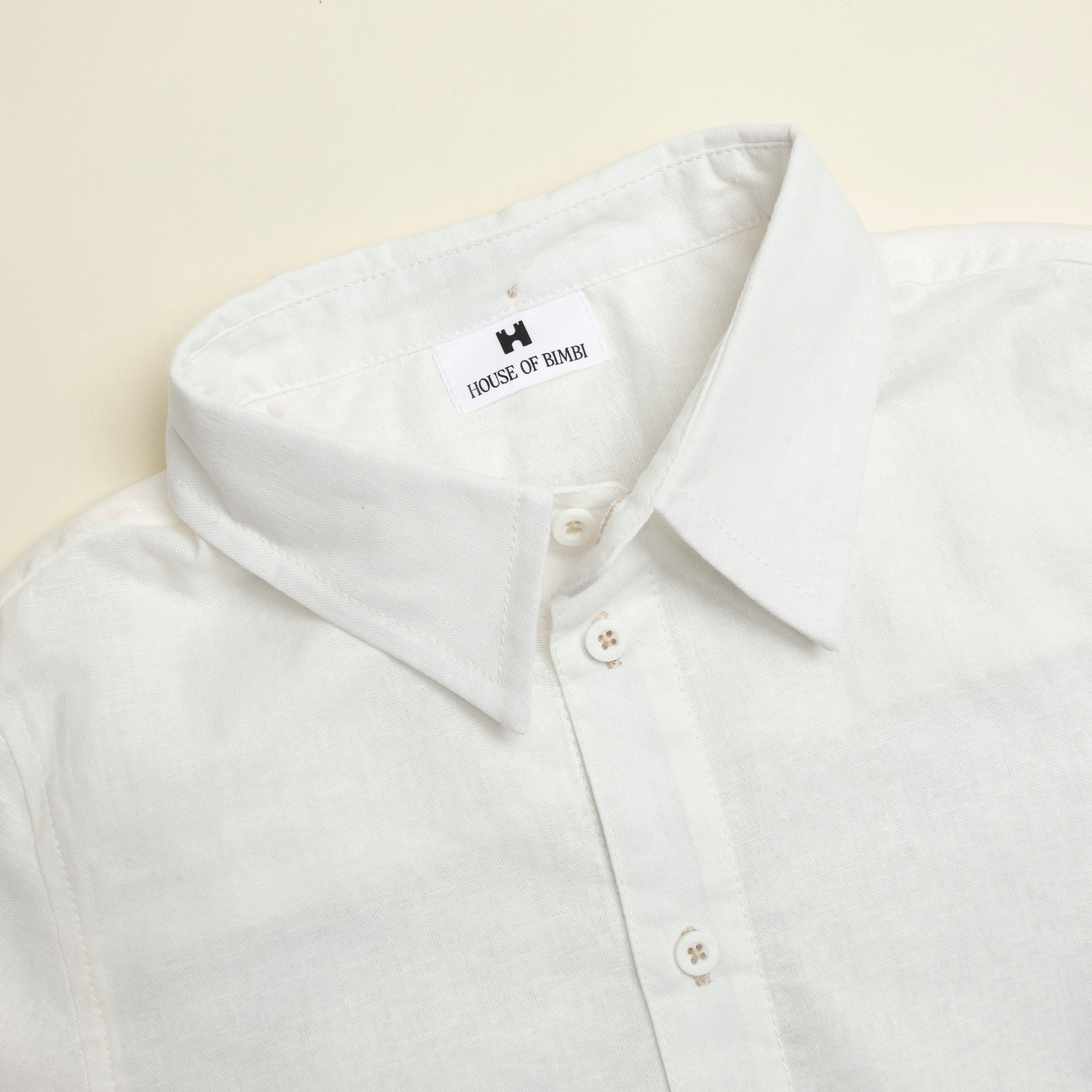Kids Classic Button Up Shirt Back Collar