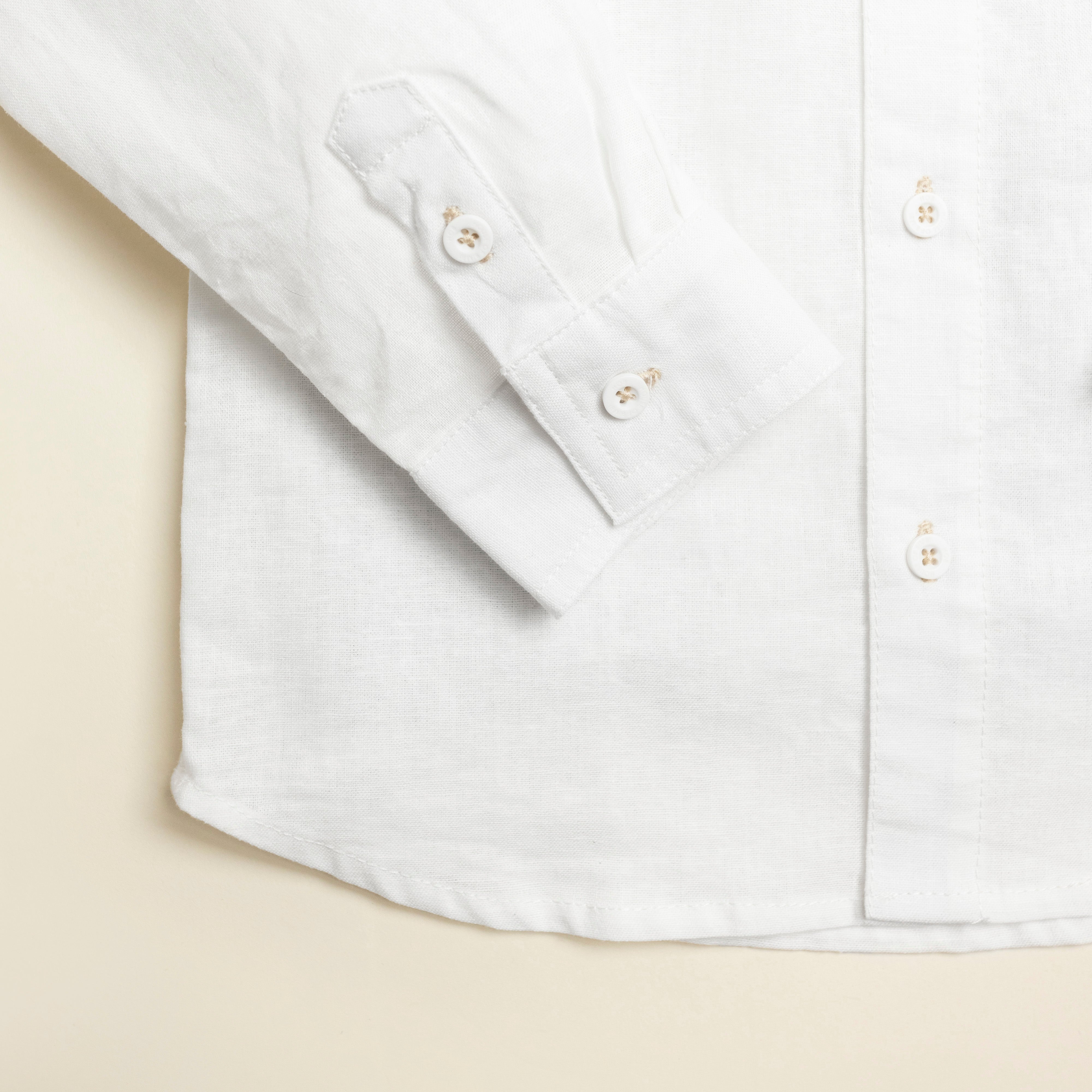 Kids Classic Button Up Shirt Bottom Side