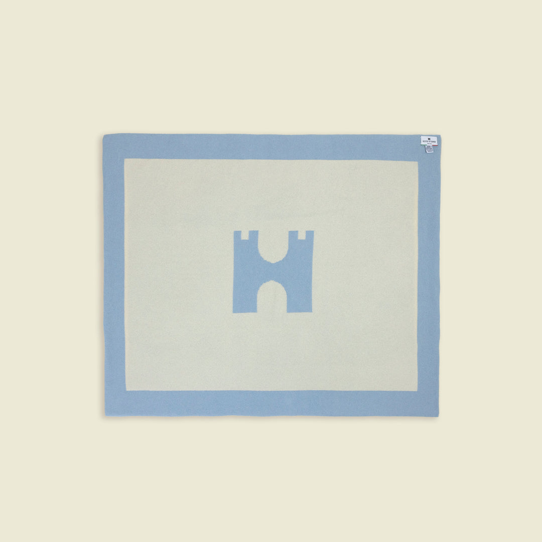 Cashmere Castle Blanket Blue Top 2