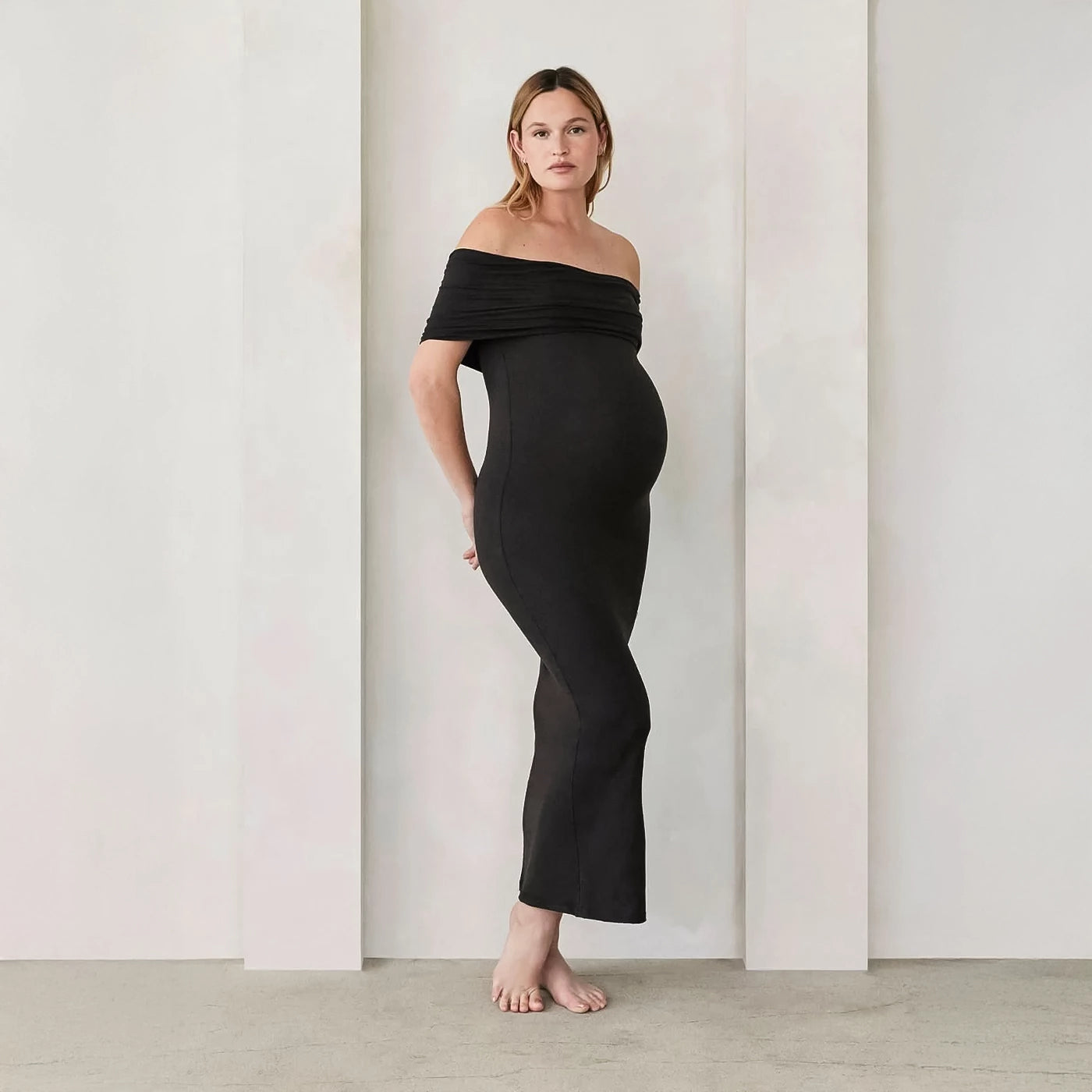 Black pregnancy dress
