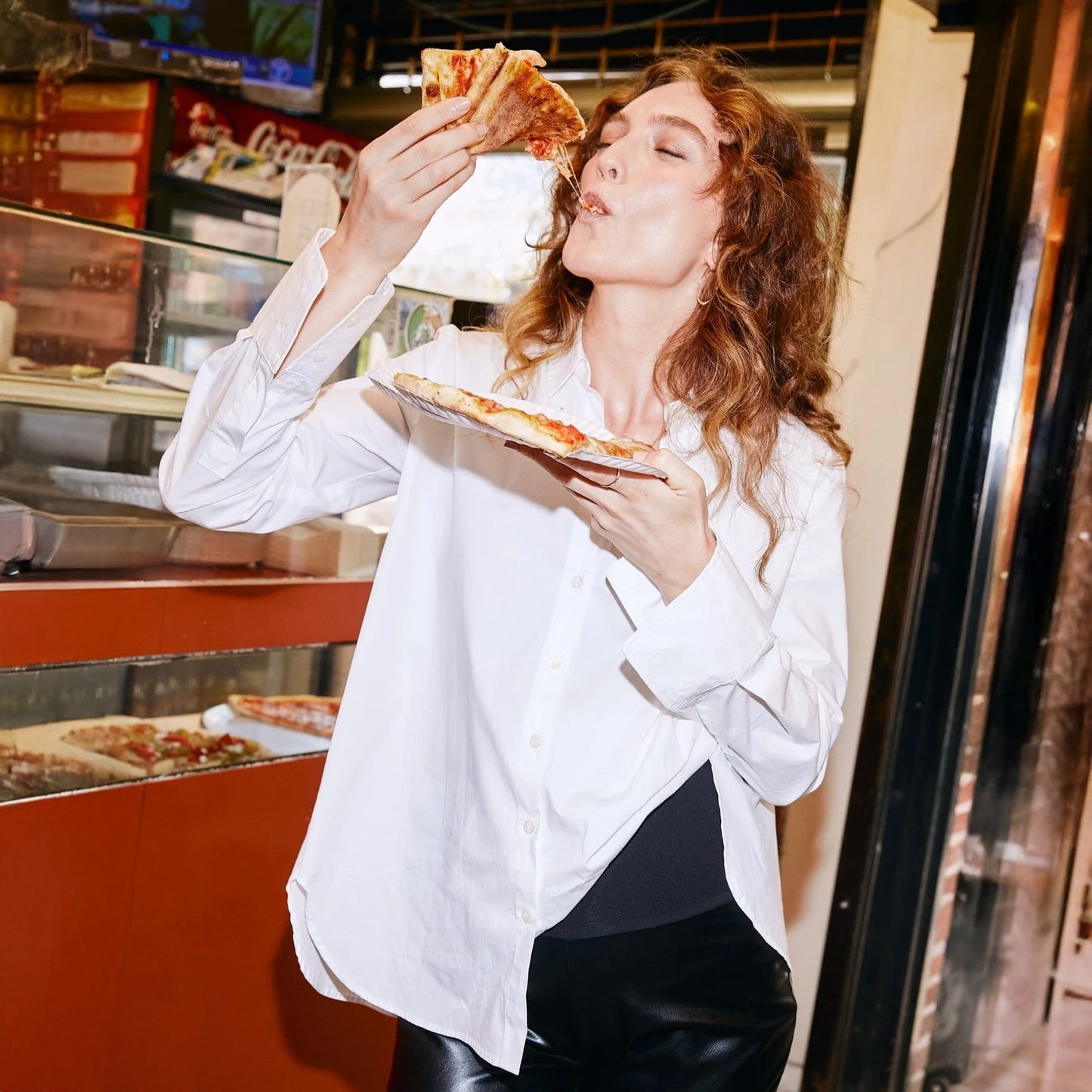 Button up shirt for pregnancy and breast feeding