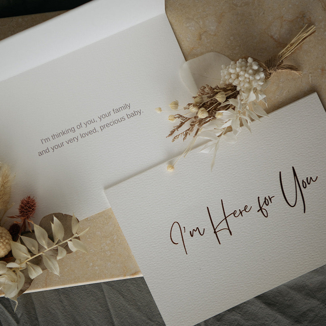 WHITTAKER & FRIENDS - I’m here for you sympathy card