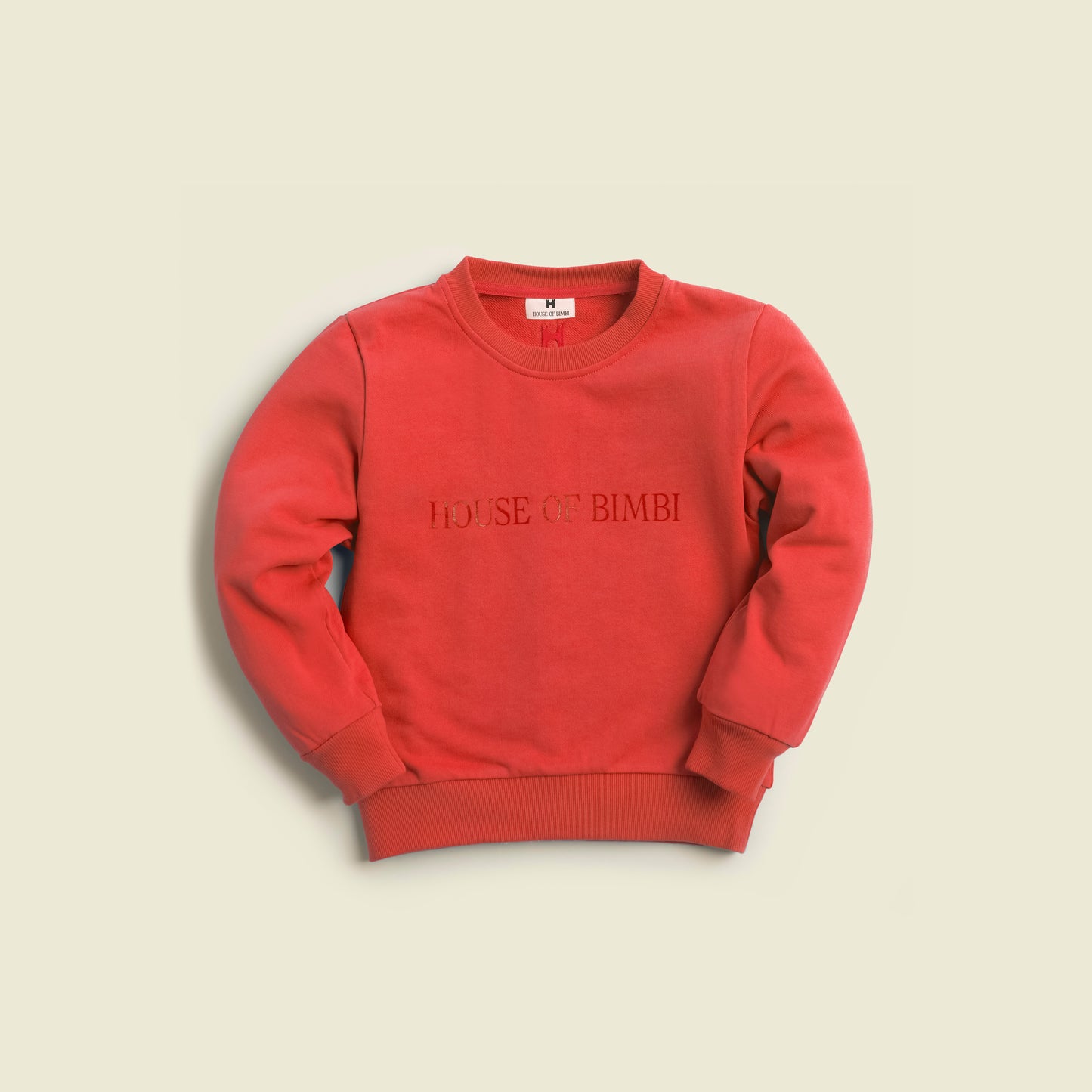 Kids Crewneck Sweatshirt Red Front