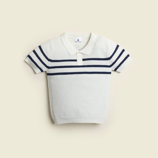 Kids Knitted Polo Front