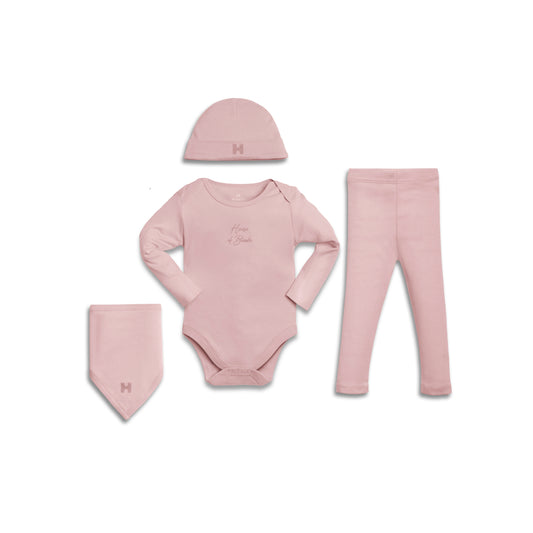 Essentials Long Sleeve Set Gift Box - Dusty Pink