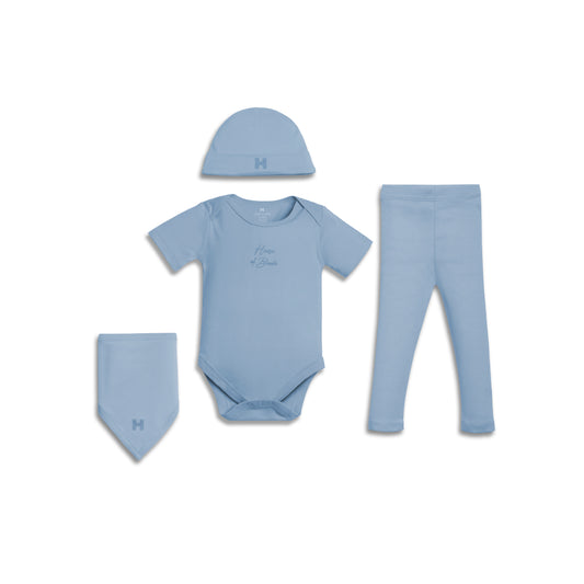 Essentials Short Sleeve Set Gift Box - Powder Blue