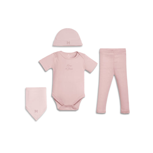 Essentials Short Sleeve Set Gift Box - Dusty Pink