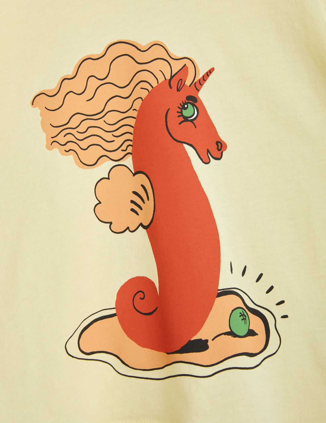 MINI RODINI - Unicorn Seahorse T-Shirt closeup