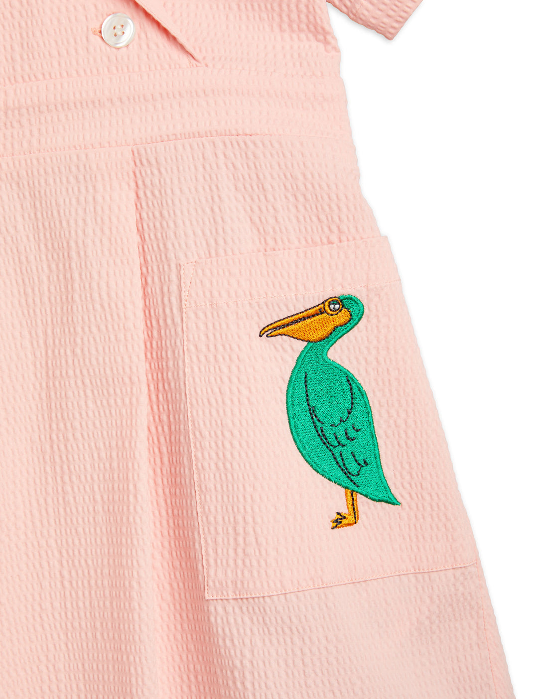 MINI RODINI - Pelican Woven Dress