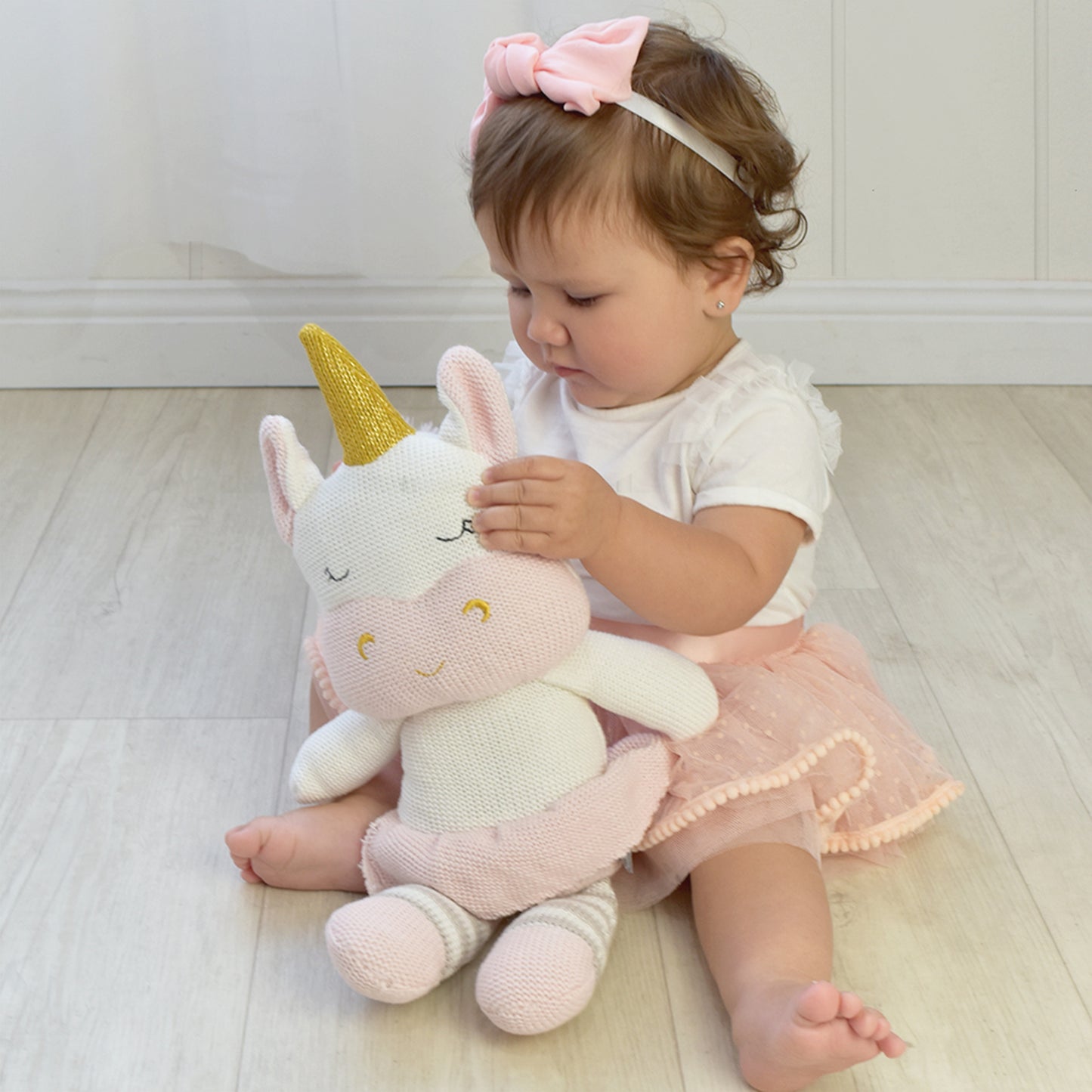 LIVING TEXTILES - Kenzie The Unicorn Knitted Toy