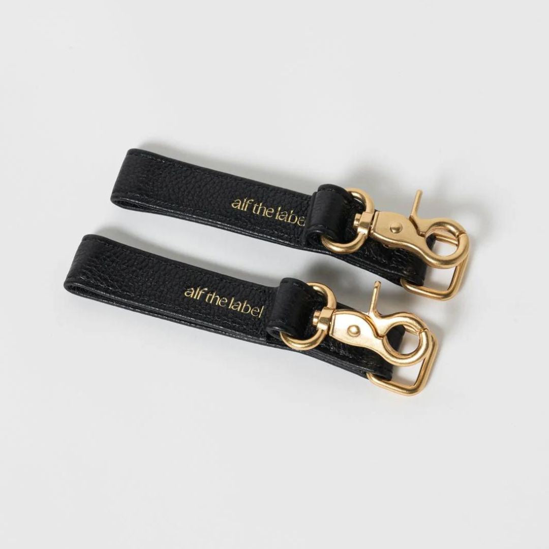 trendy leather pram straps