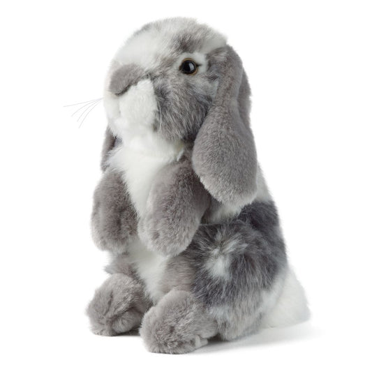 Living Nature Grey Sitting Lop Eared Rabbit 30cm