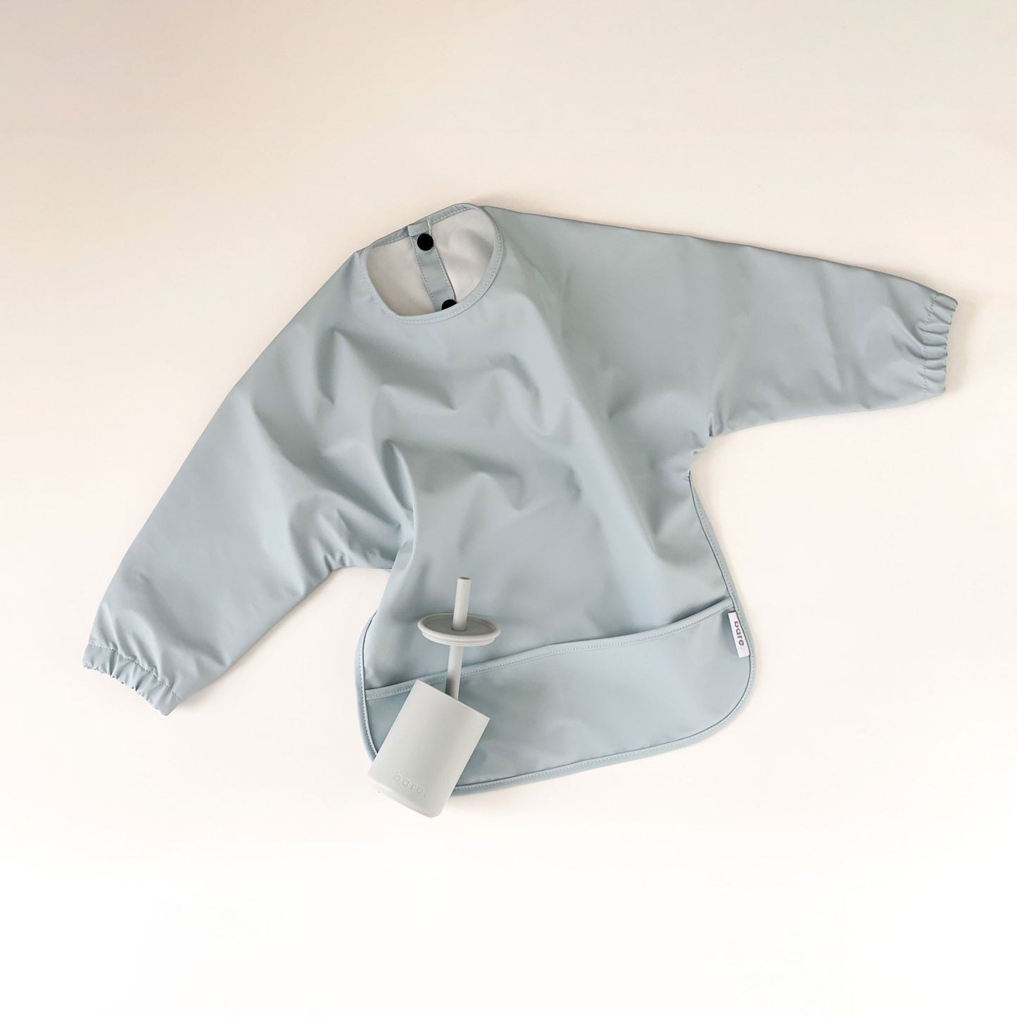 Powder Blue Baby Smock