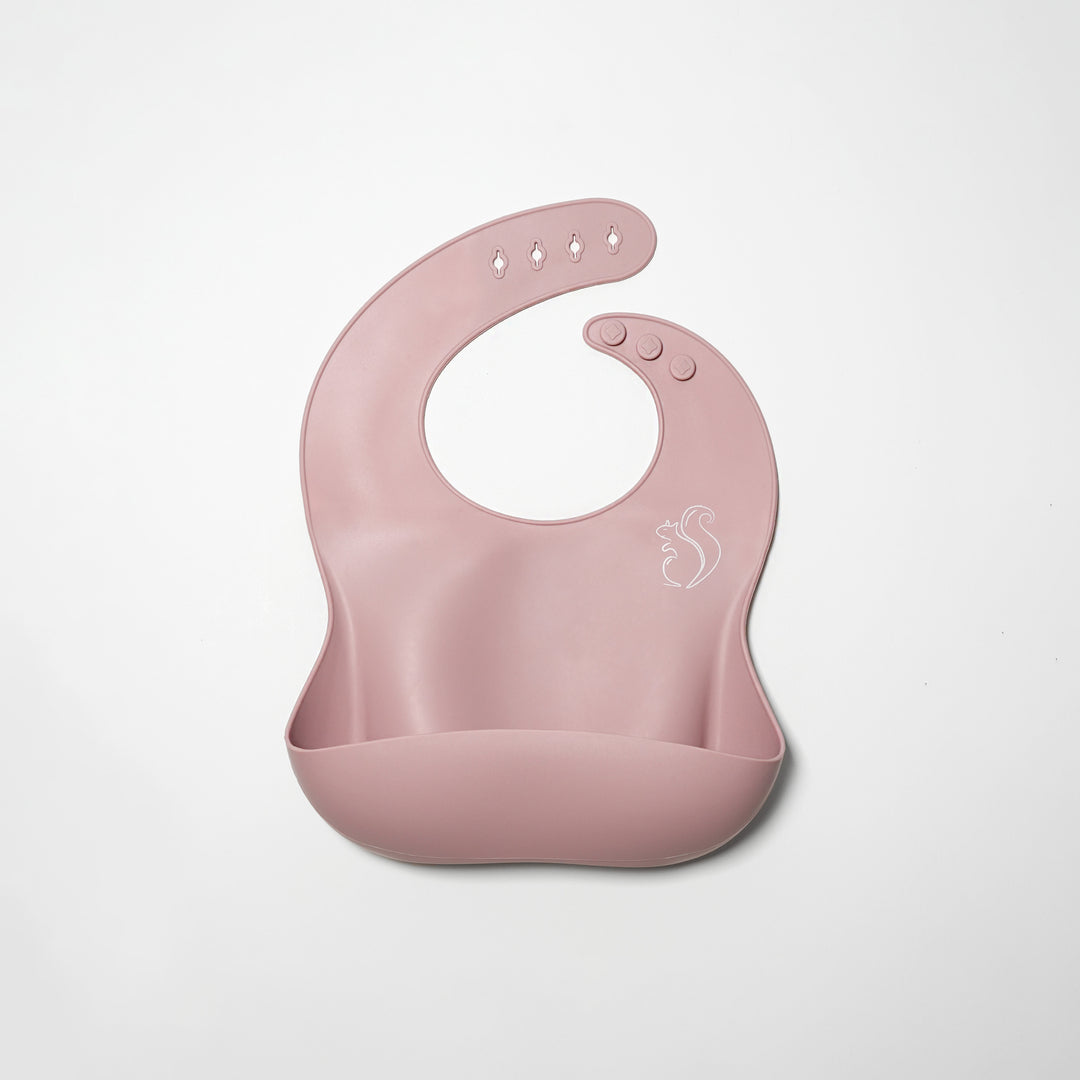 Silicone Bib Pink Front