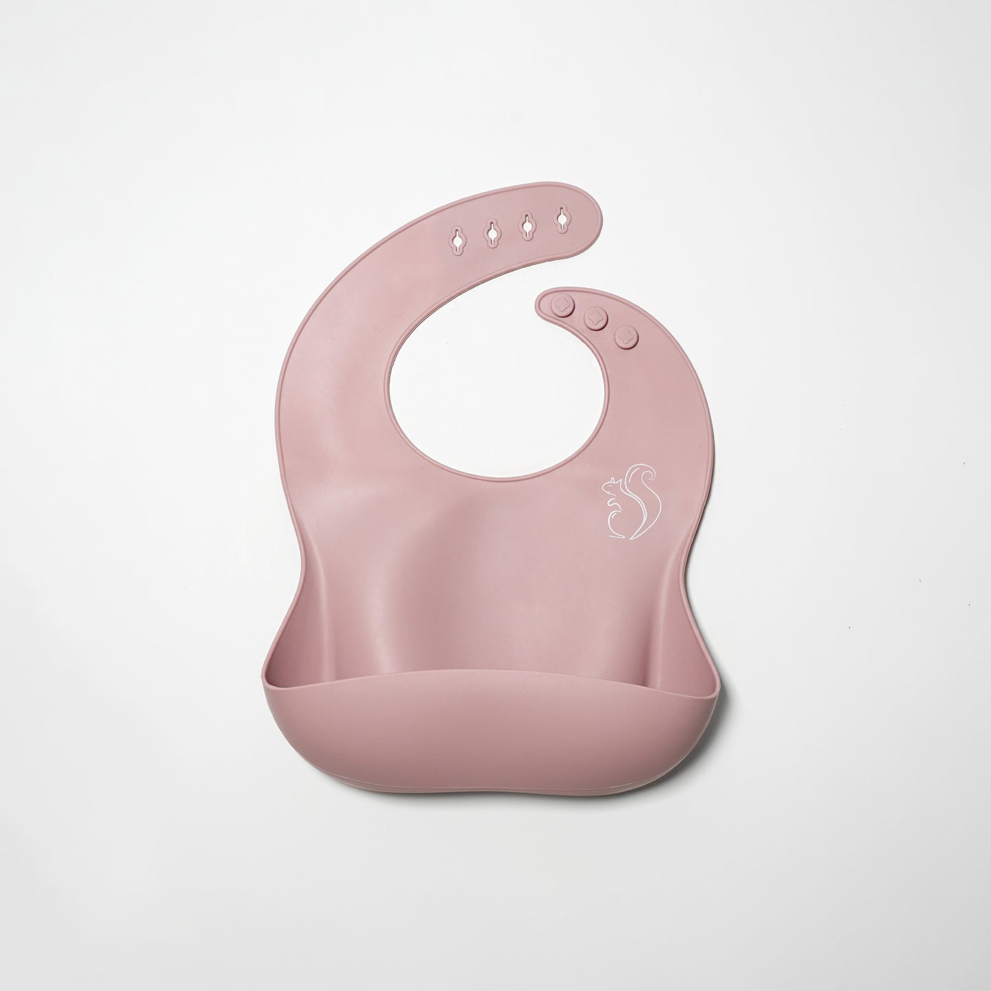 Silicone Bib Pink Front