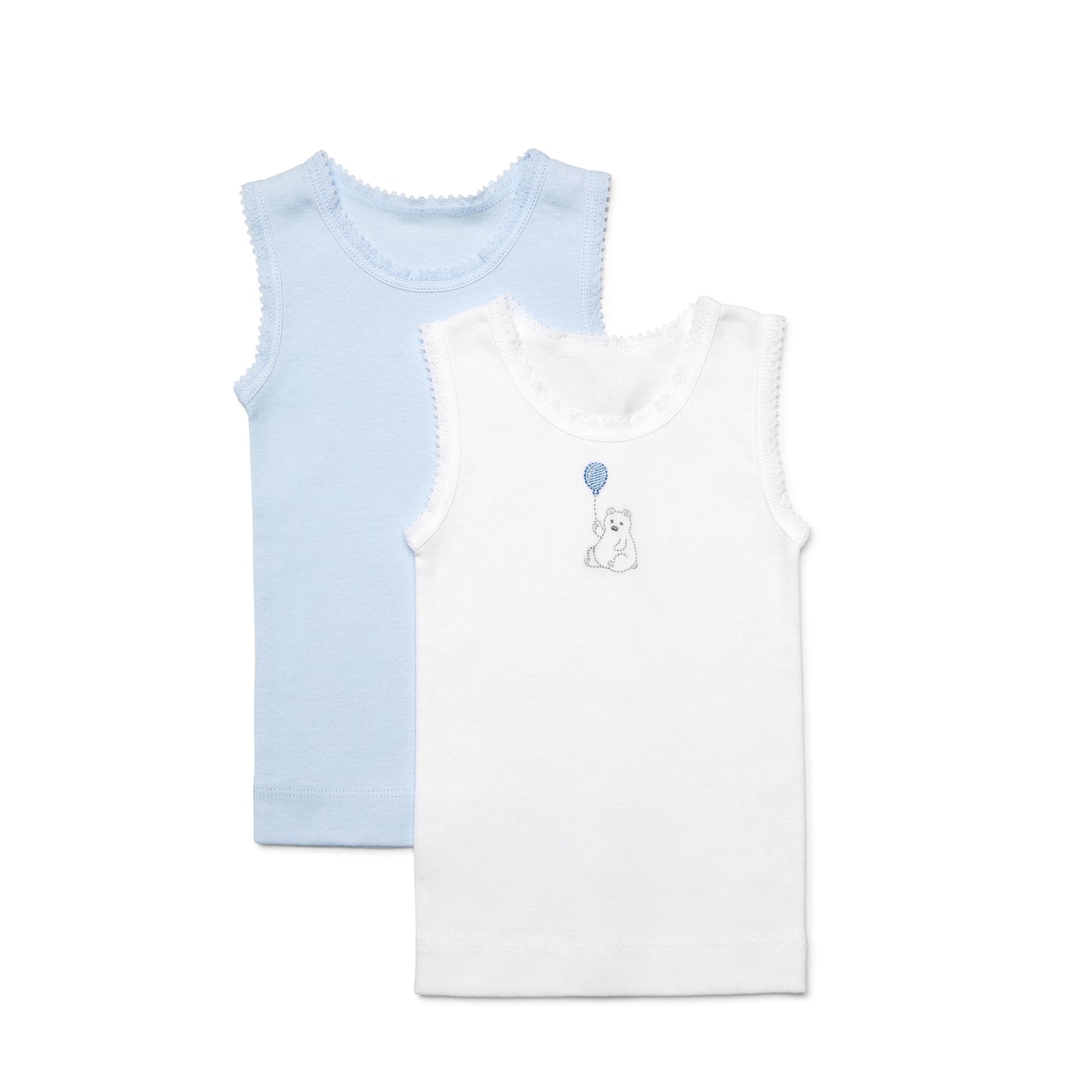 Boys Bear Singlet 2 Pack Front