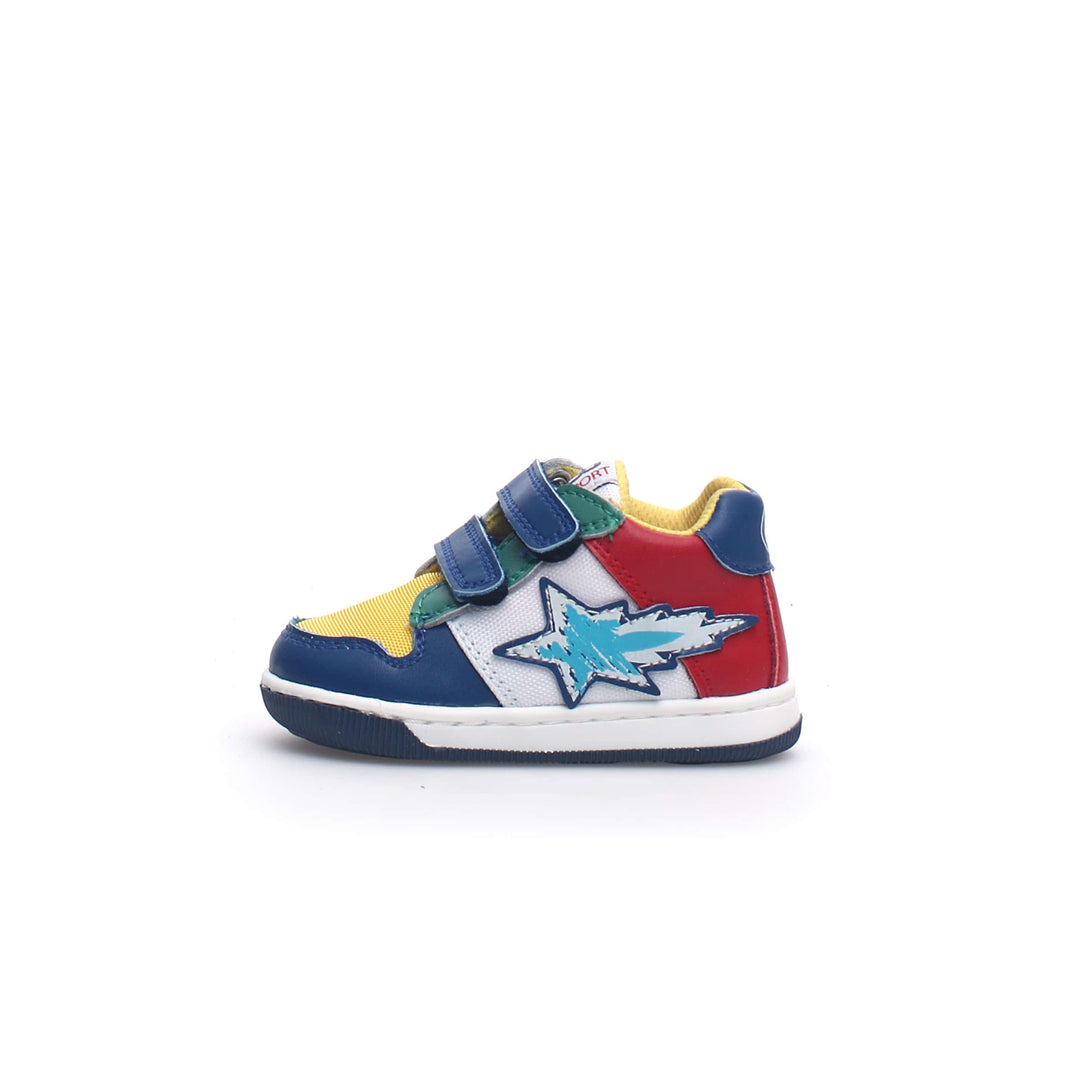 Boys Multicolour Star Leather Sneakers Side 2