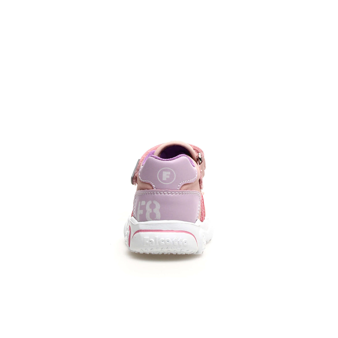 Girls Pink Sandals in Eco Nabuk Back