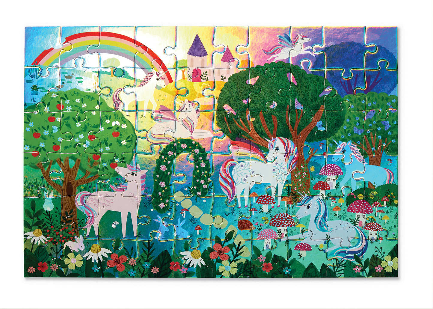 Foil Puzzle 60pc Sparkling Unicorn