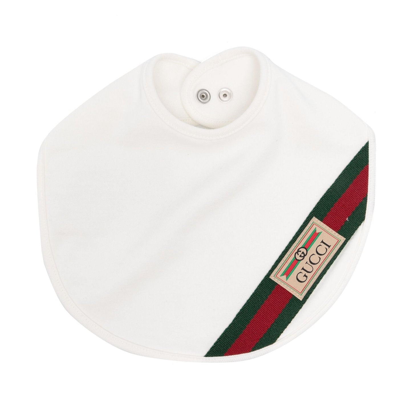 Gucci Kids Web-Stripe bib