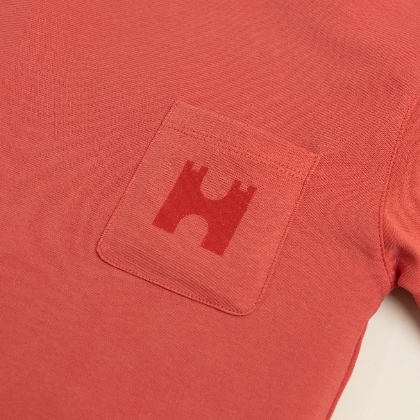 Kids Pocket T-Shirt Red Close up 2