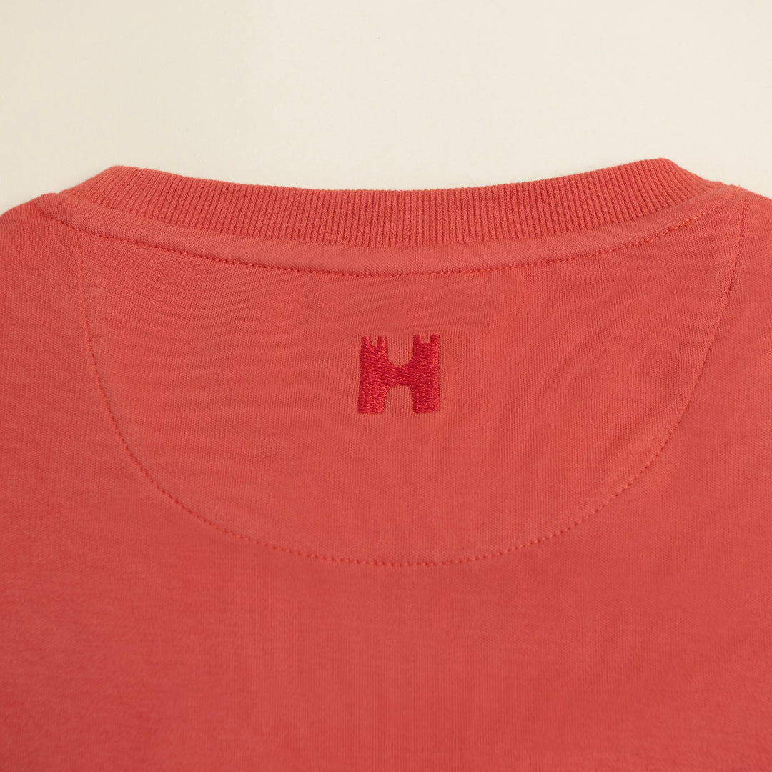 Kids Pocket T-Shirt Red Close up