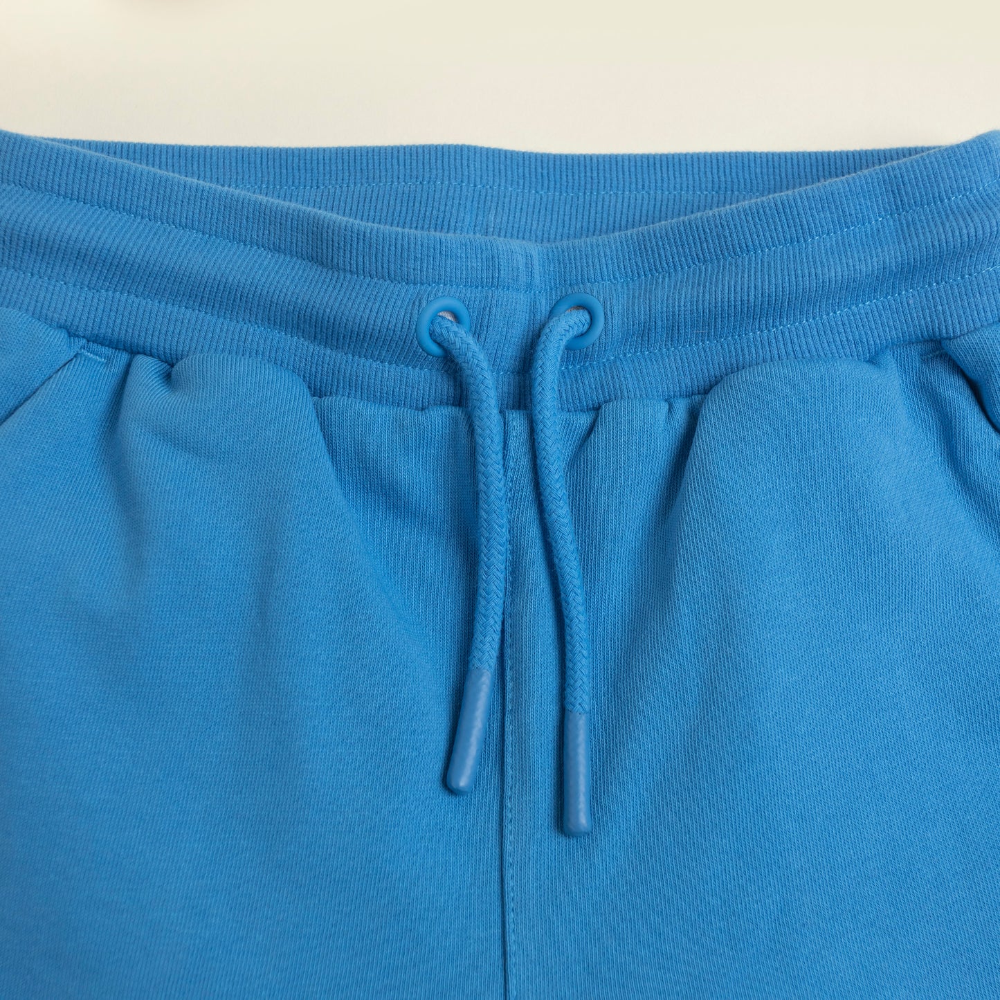 Kids Sweat Shorts Blue Close up