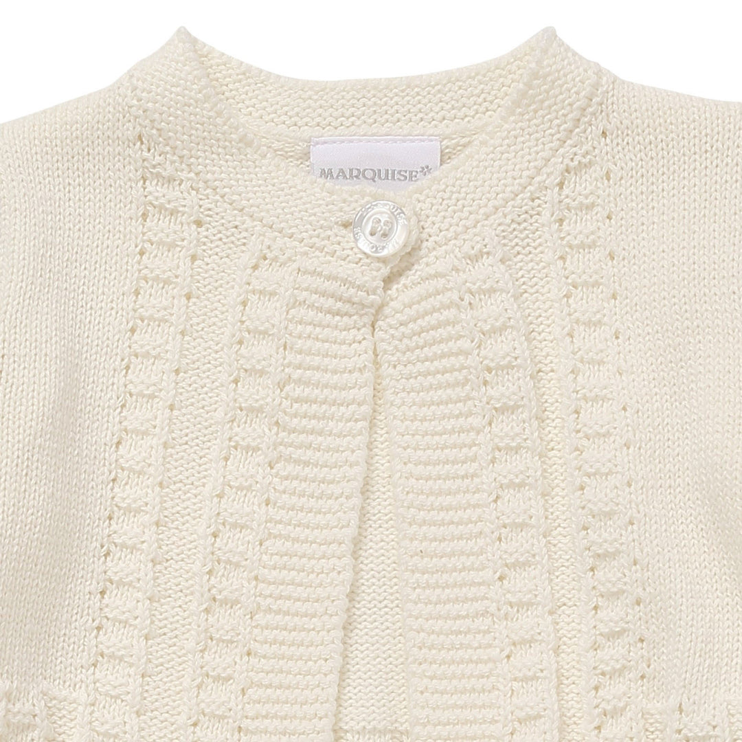 Marquise Heritage Knitted Matinee Cardigan Close up