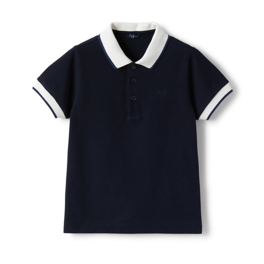 Blue boys polo shirt