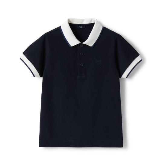 boys polo shirt blue