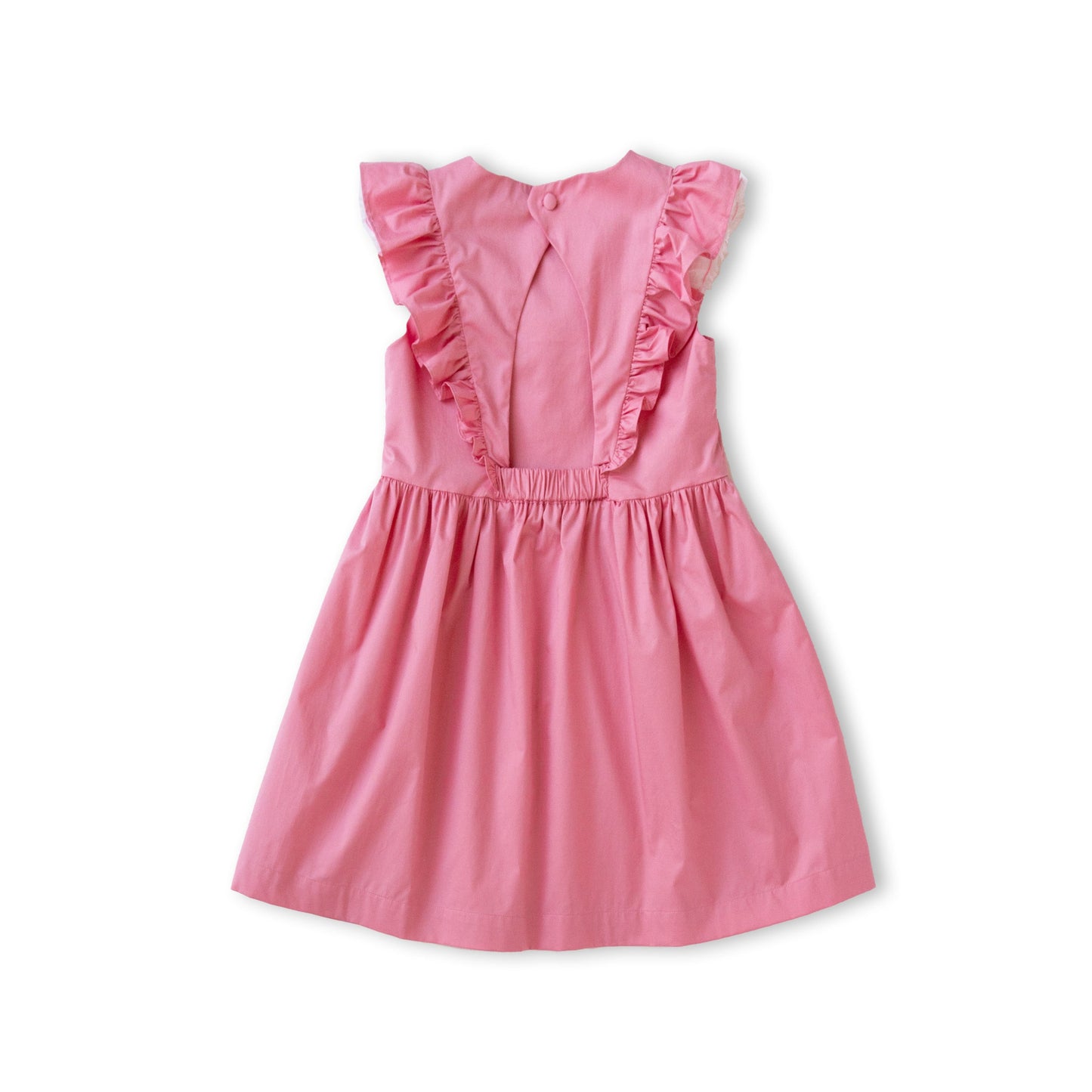 girls ruffles dress pink