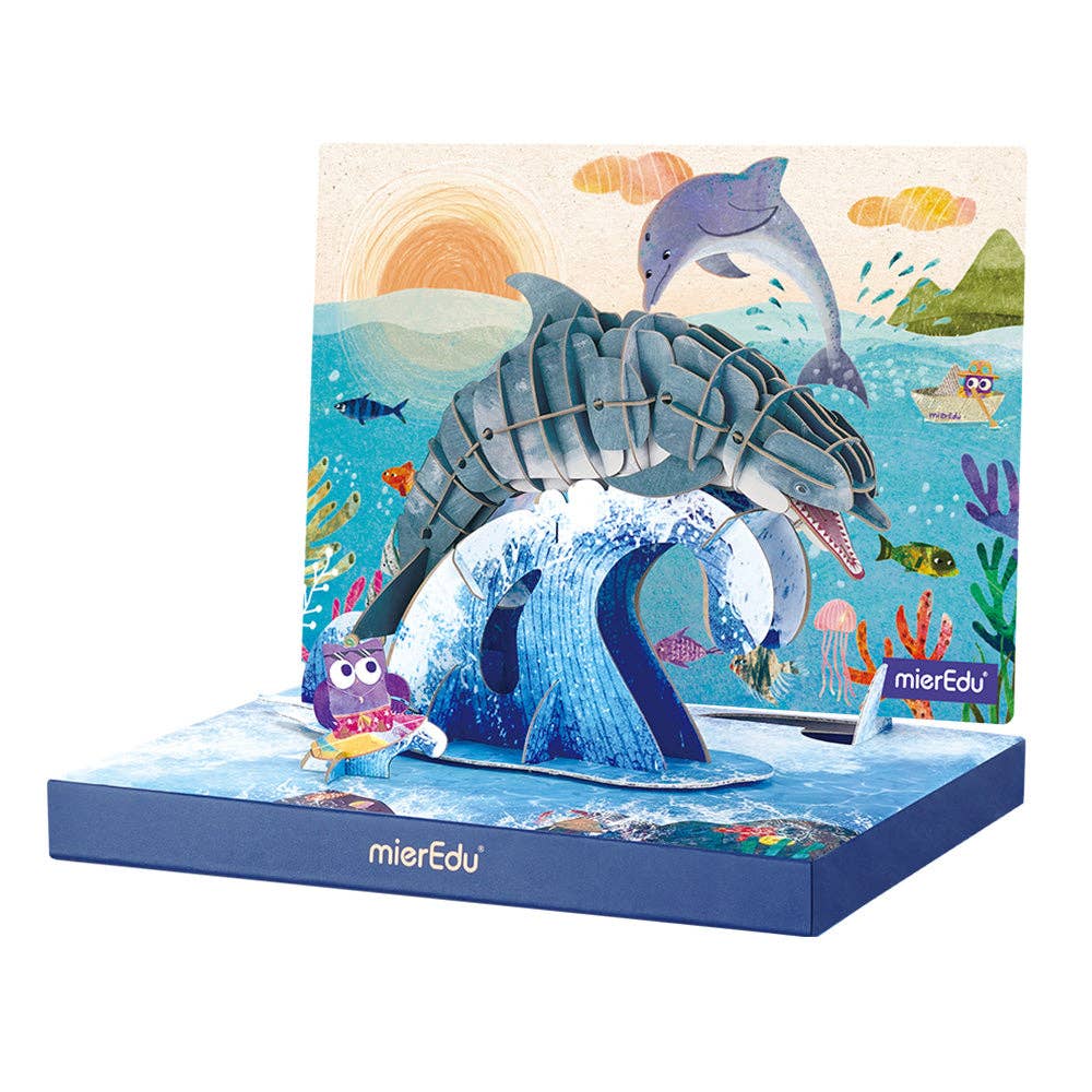 Dolphin 3d puzzle for kids