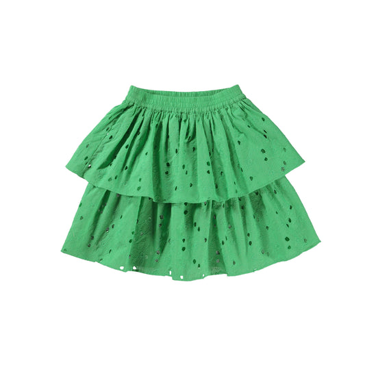 MOLO - Brigitte - Girls Green Frill Skirt