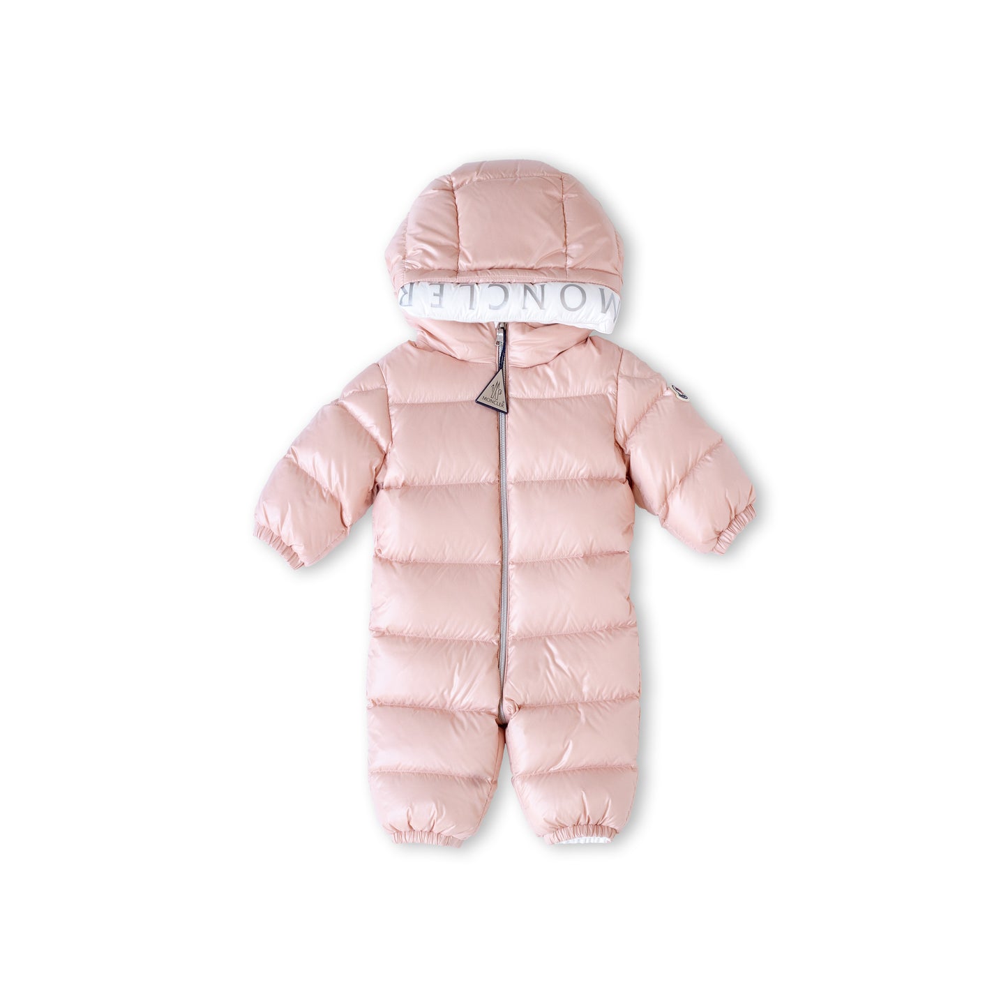 Moncler - Baby ski overalls in Pink