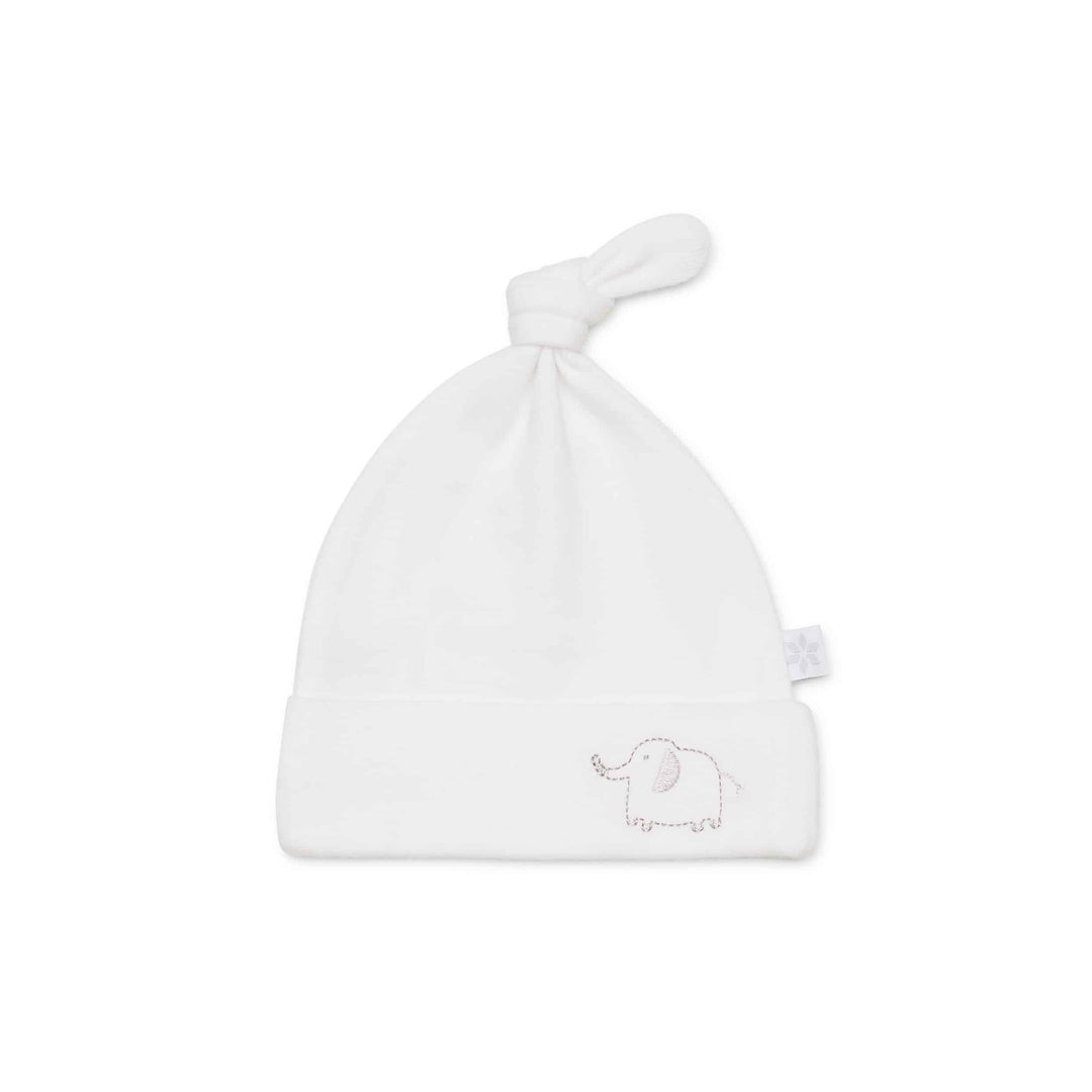 Two Pack Beanies Elephant White Front