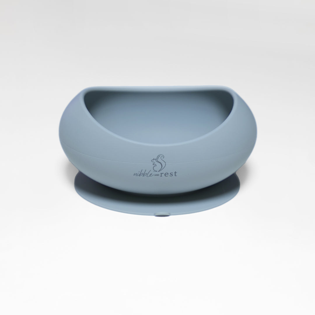 Nibble & Rest - Silicone Suction Bowl Blue