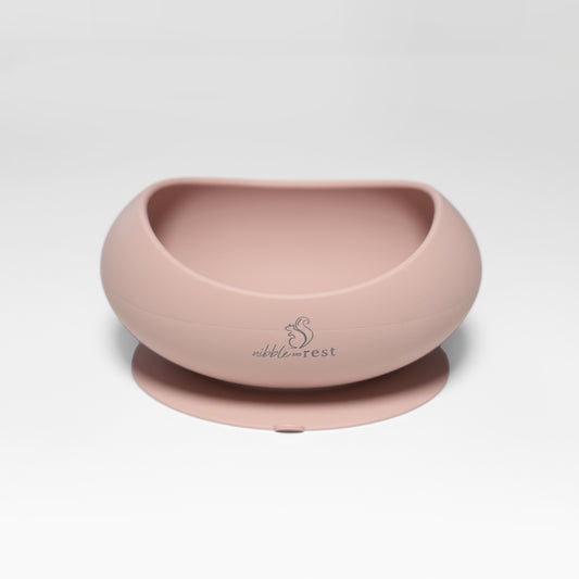 Nibble & Rest - Silicone Suction Bowl Dusty Pink