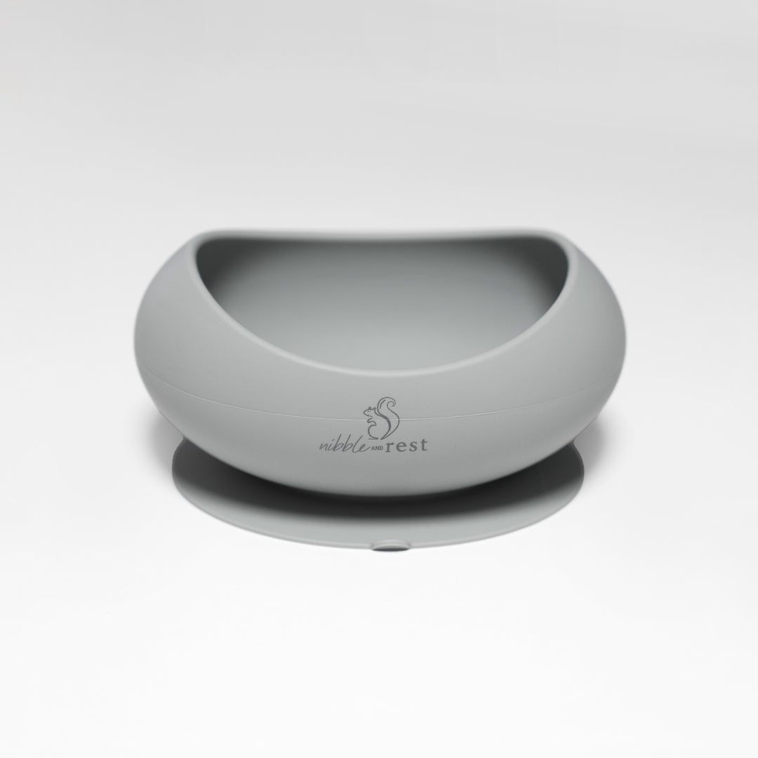 Nibble & Rest - Silicone Suction Bowl Grey