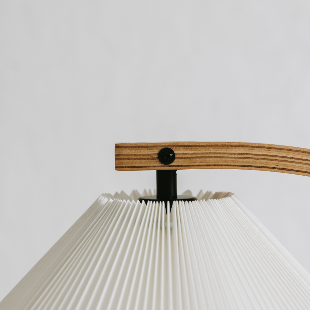 Nuage Interior - Details on Pleated Floor Lamp