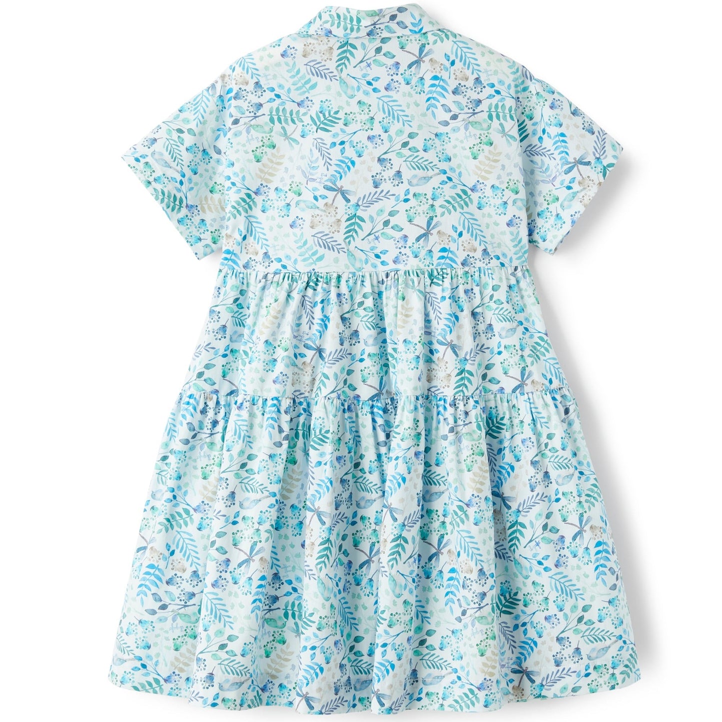 IL GUFO - Dress Short Sleeve - Blue Juniper