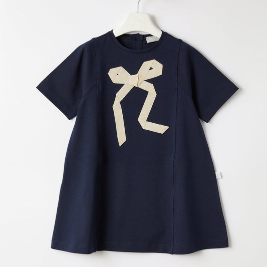 IL GUFO - Dress Short Sleeve - Navy Blue