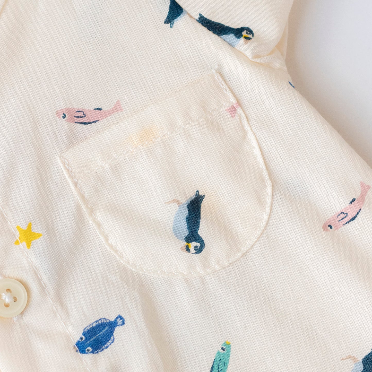 Petit Bateau - Baby printed poplin jumpsuit patch