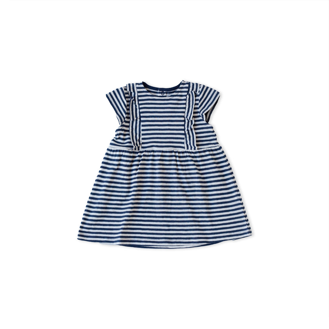 PETIT BATEAU - Baby Striped Short Sleeve Dress