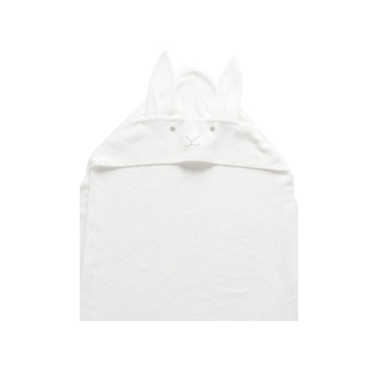 Hooded Towel White Front