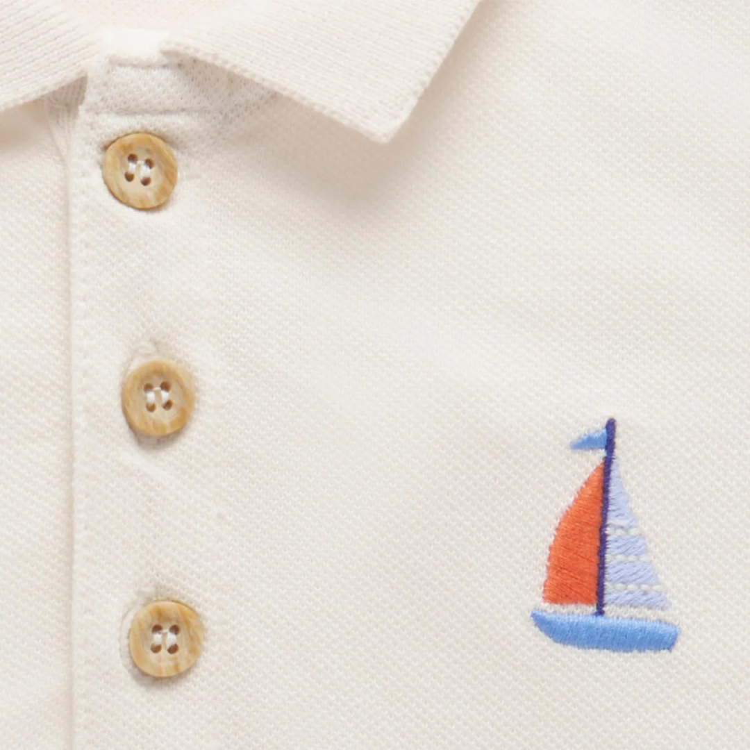 Pure Baby - Close up polo top