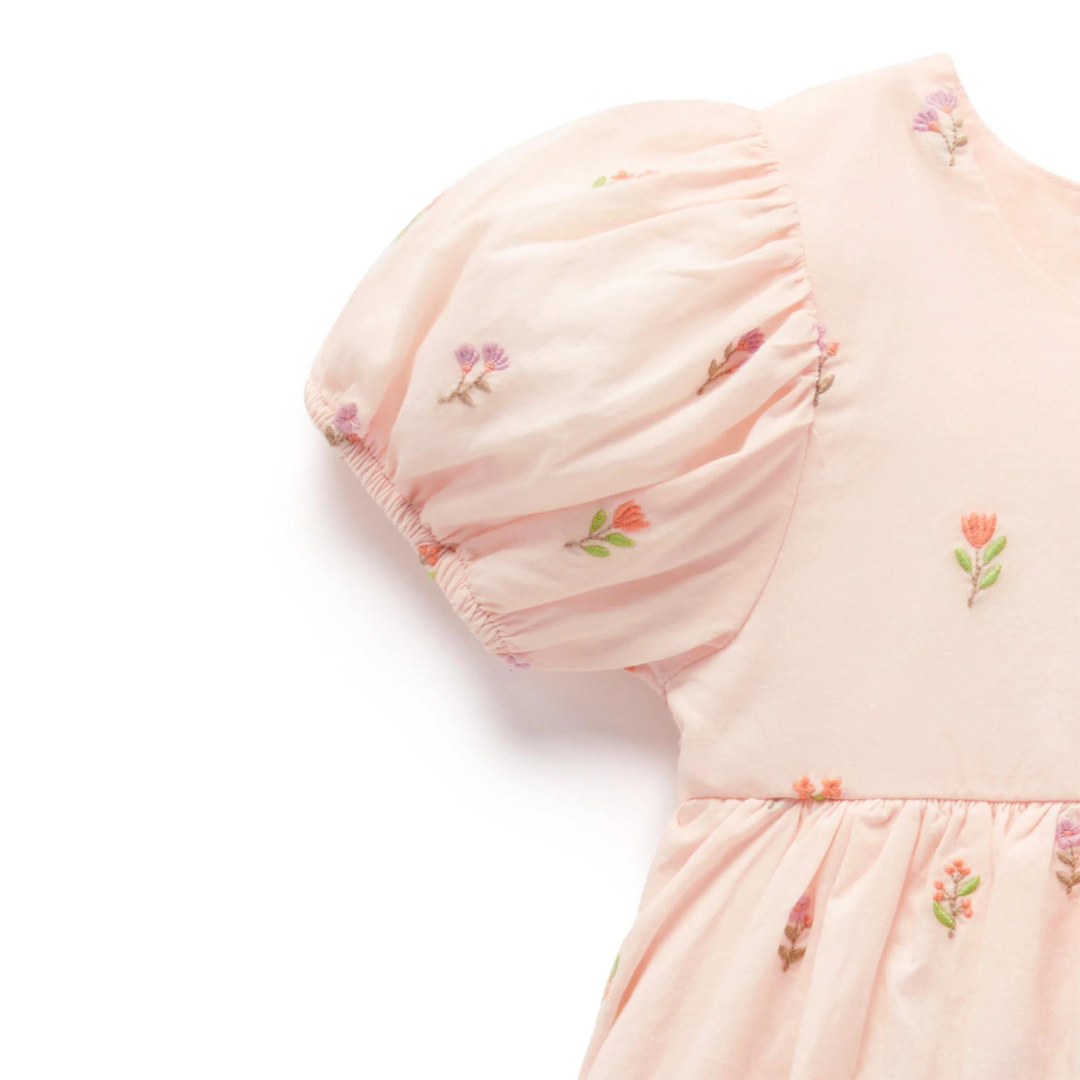 Pure Baby - Flower Embroidered Dress