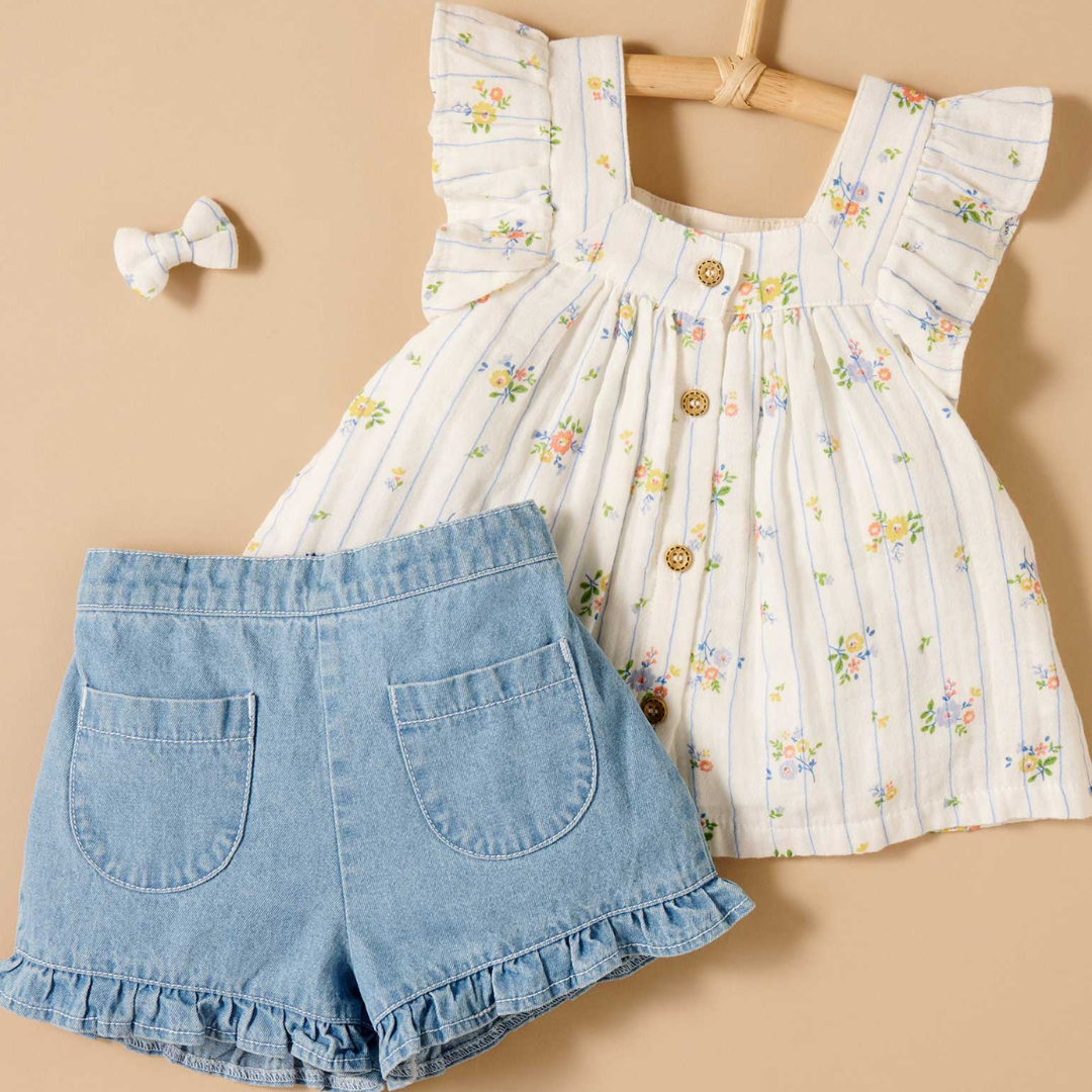 Pure Baby - Nautical Floral Set 