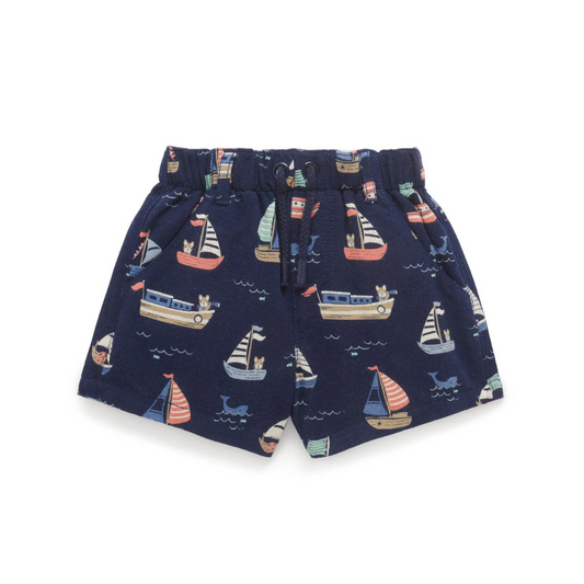 PURE BABY - Pull on Printed Short